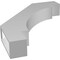 Ekena Millwork 3 1/2-in. W x 20-in. D x 24-in. H Merced Architectural Grade PVC Knee Brace BRCP035X20X24MRC - alternate 2